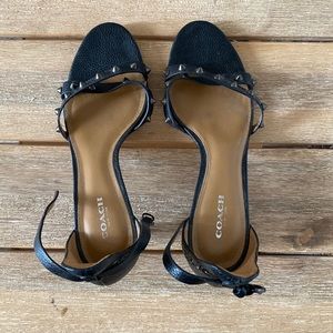 Coach Stud kitten heel sandal